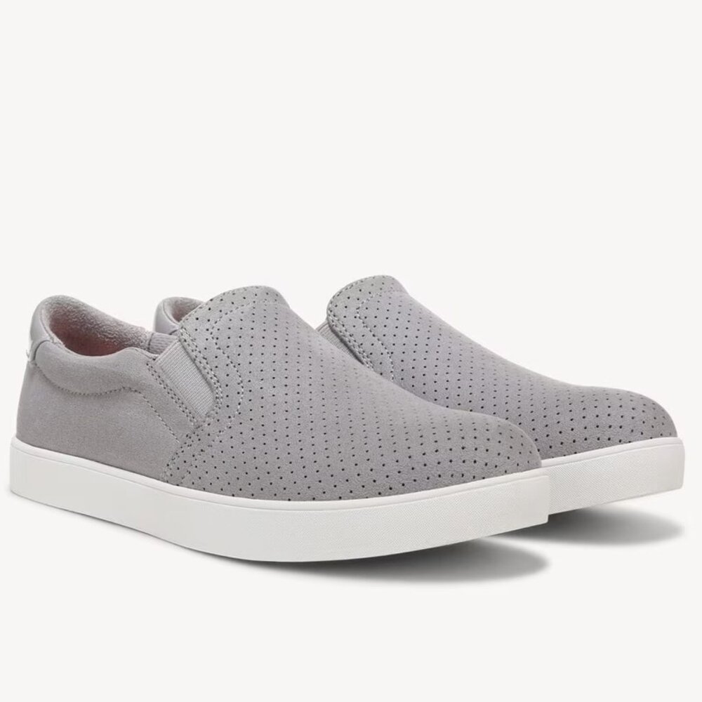 Dr. Scholl’s Madison Grey Fabric Slip-On Sneaker Comfort Casual Shoe, 7M